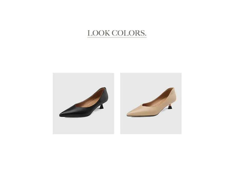 Apricot and black sheepskin plus size fashion women's shoes, spring and autumn style, pointed toe, low mouth, stiletto heel, single shoes, 2-18n