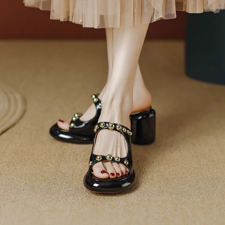 Summer Hot Selling Fashion Studded Sandals High-Heeled Platform Sandals Comfortable Fashion Sandals 3-14u