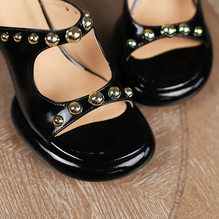 Summer Hot Selling Fashion Studded Sandals High-Heeled Platform Sandals Comfortable Fashion Sandals 3-14u