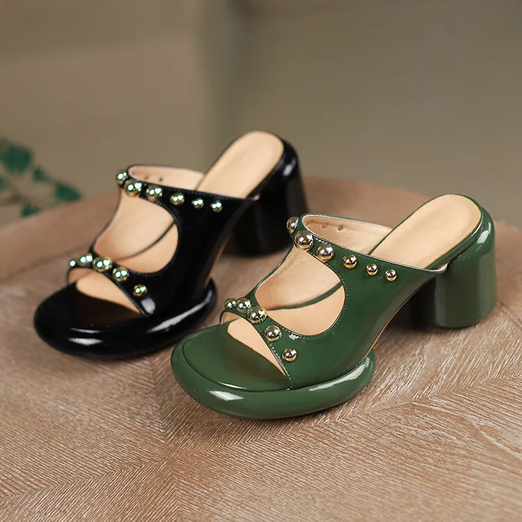 Summer Hot Selling Fashion Studded Sandals High-Heeled Platform Sandals Comfortable Fashion Sandals 3-14u