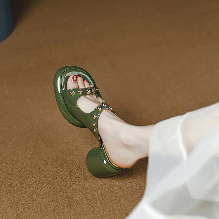 Spring square-toe, low-cut, stiletto heeled women's fashion shoes