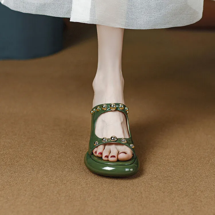 Summer Hot Selling Fashion Studded Sandals High-Heeled Platform Sandals Comfortable Fashion Sandals 3-14u