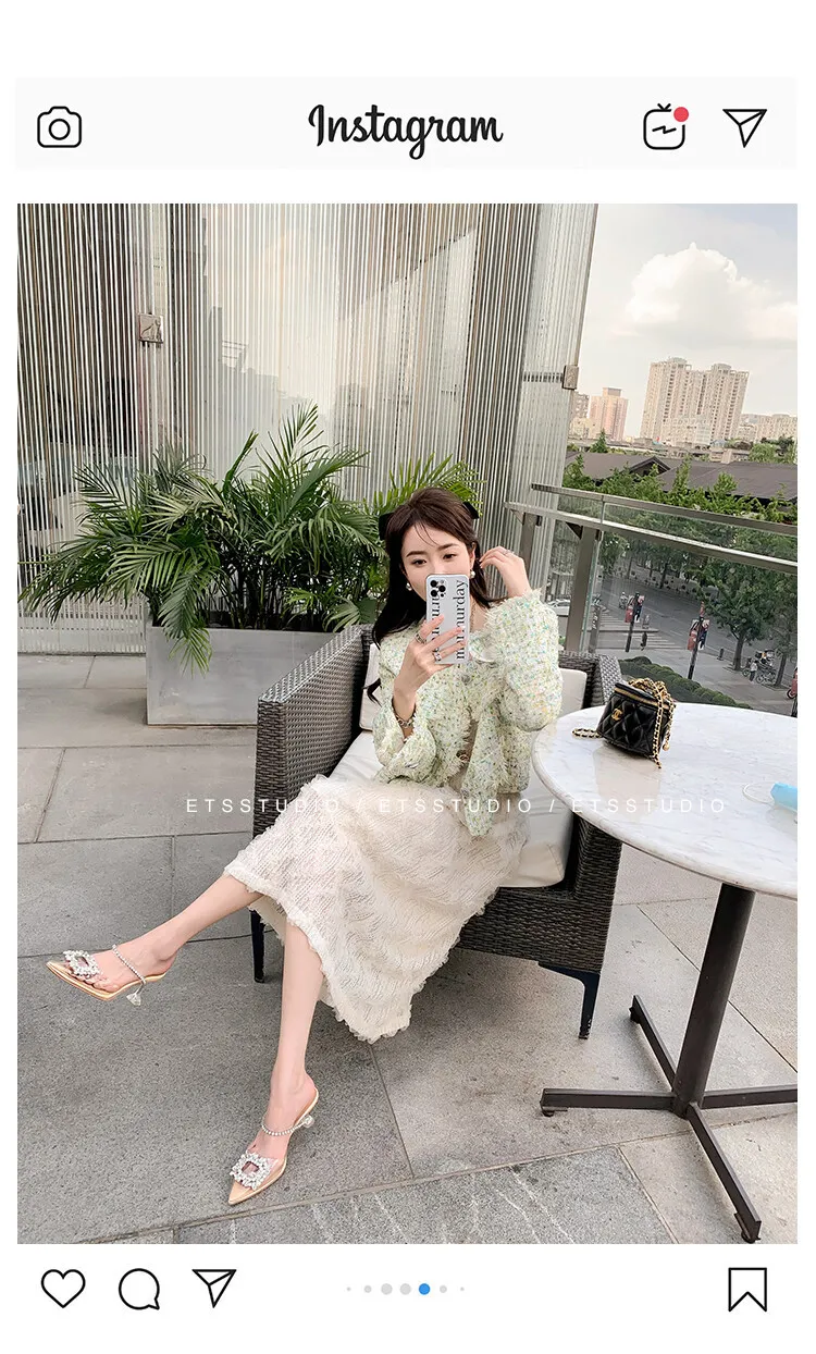 French-style transparent crystal stiletto pointed high heels, Korean-style closed-toe mules, 2023 women's shoes 4-13