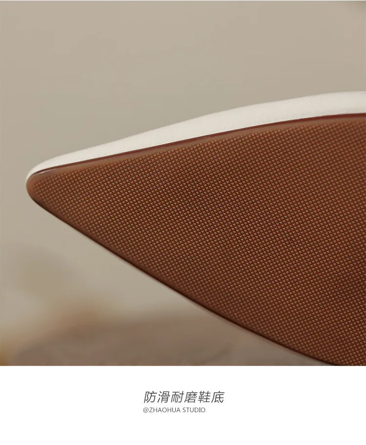 Fairy-style summer closed-toe mules, women's rhinestone pointed-toe stiletto heels, fashion shoes, 5-14c