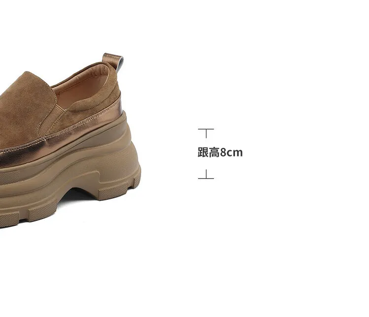 British style platform loafers for women, made of sheepskin, perfect for spring and autumn, 2-26k yuan.