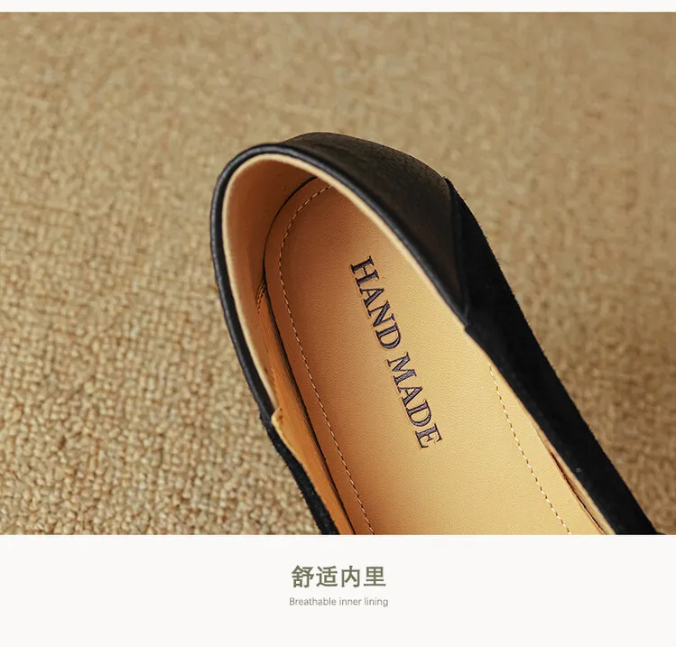 New Chinese style hand-embroidered pink loafers for women, perfect for spring and autumn, paired with skirts and sheepskin shoes, style 3-21t.