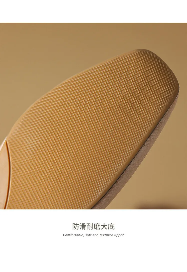 Handmade cowhide retro-style closed-toe half slippers for women, summer wear, square toe sandals, mules, sizes 3-25