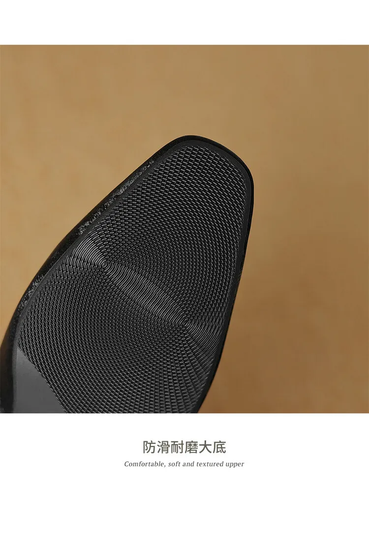 New Chinese style silk cowhide flower loafers, spring fashion square toe shallow mouth single shoes 3-29a
