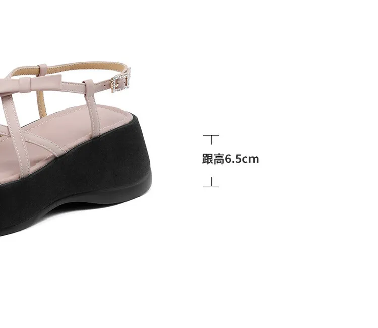 Summer platform sandals, square toe, sheepskin, gold and pink open-toe fashion sandals, size 4-7c