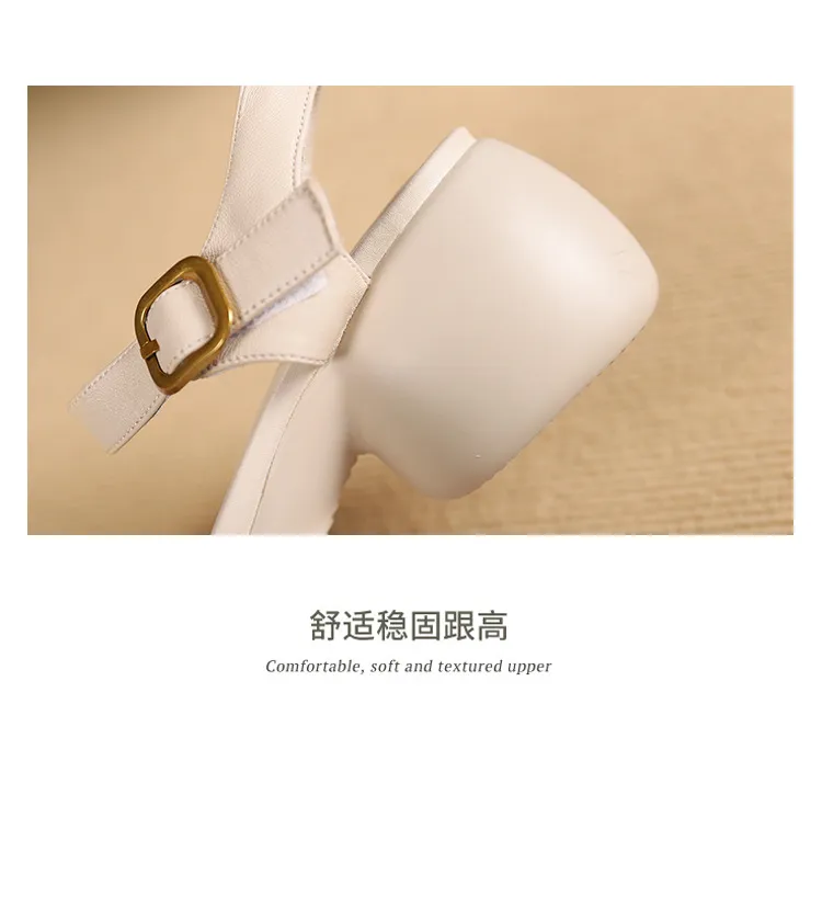 Lightweight, platform, strappy, open-toe, sheepskin casual women's sandals with a comfortable, "walking on clouds" feel.