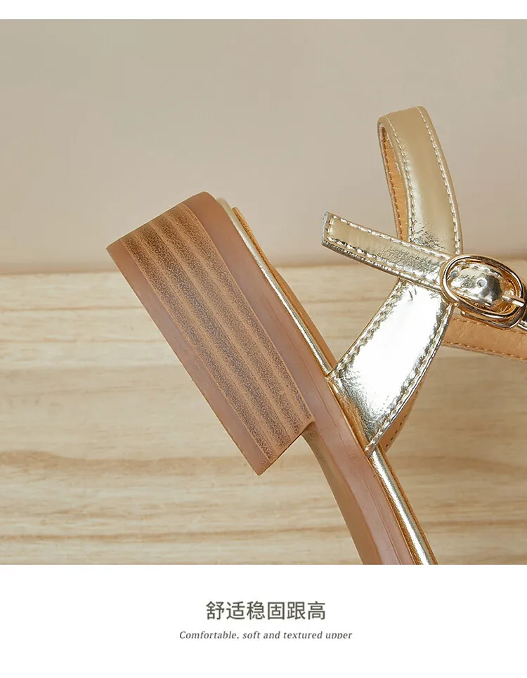 Handmade cowhide silver summer sandals, low heel, flat, square toe, open toe, simple and elegant sandals, size 4-20L
