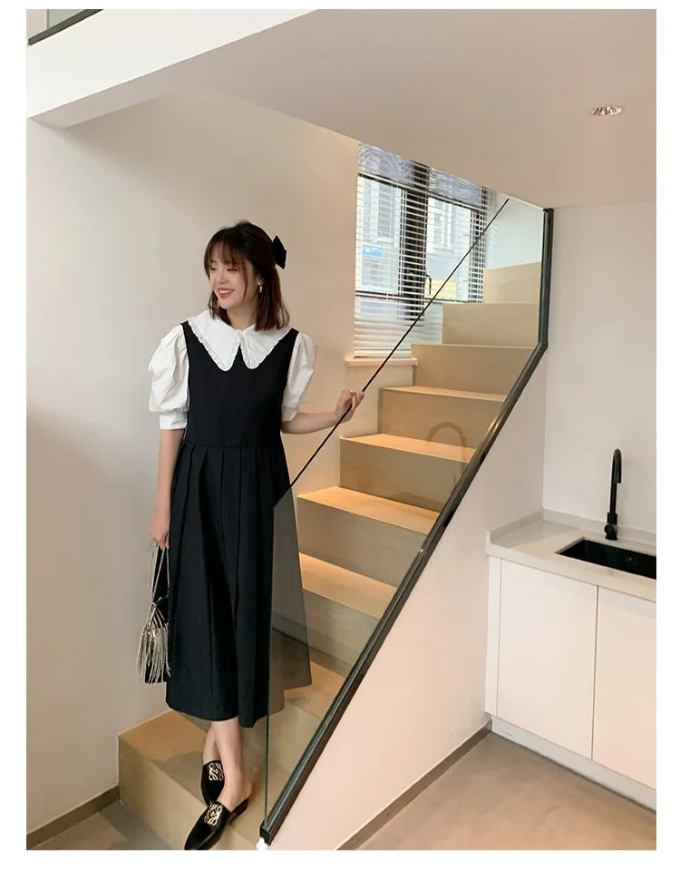 Spring/Summer Fashion Round Toe Leather Open Back Slippers Women's Shoes with Full Leather Lining and Outer Fit and Decorative Buckles