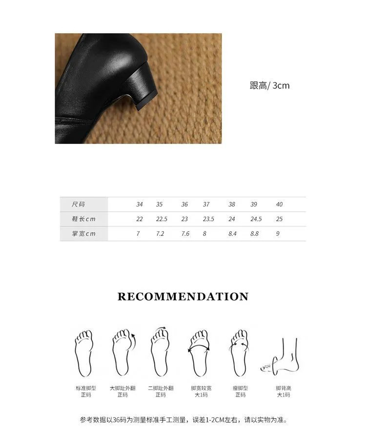 Spring square-toe chunky heel high-heeled low-cut single shoes with buckle, sheepskin fashion women's shoes 12-16b