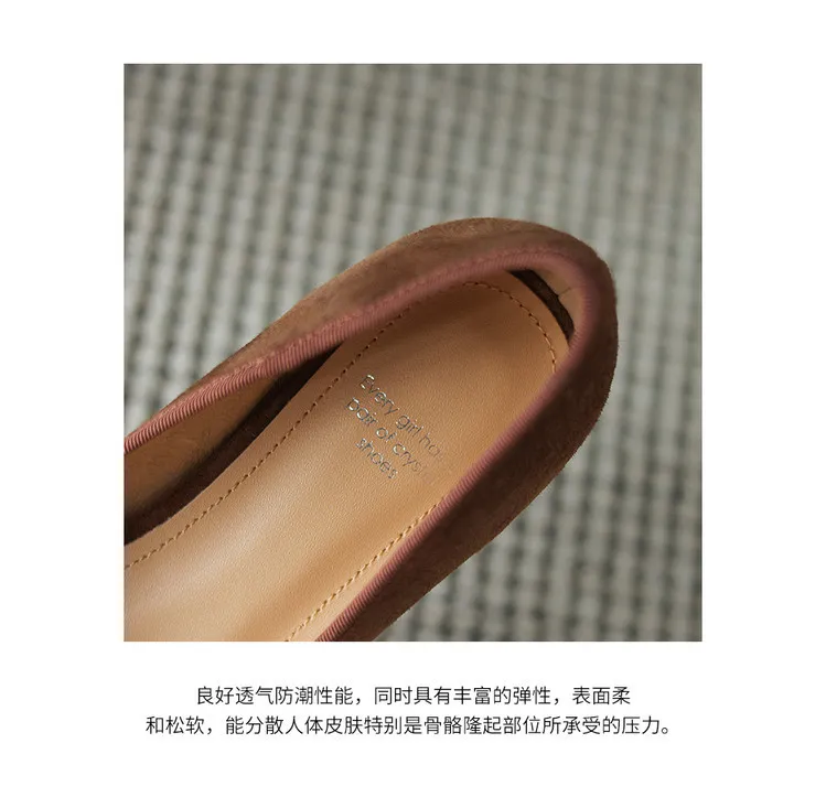 Women's Spring and Autumn Leopard Print Square Toe Low-Heeled Flats with Chunky Heel and Bow, Sheepskin Shoes 1-3a