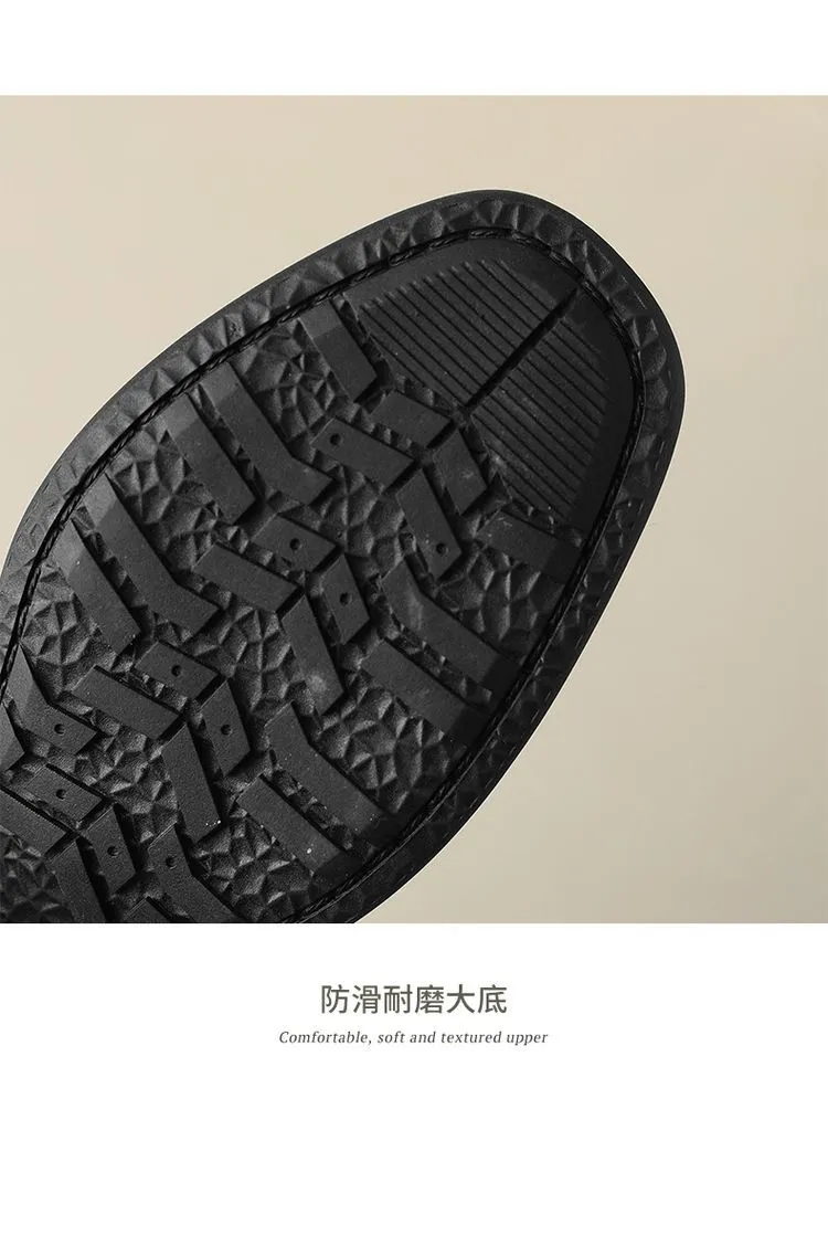 Slip-on lace-up style women's spring chunky heel mid-heel round toe deep-cut cowhide fashion shoes 1-15j