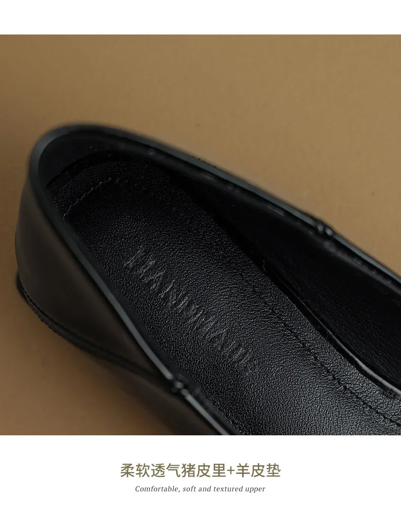 Fashionable Spring Square Toe Low-Cut Slip-On Women's Shoes with Rhinestone Buckle and Chunky Heel