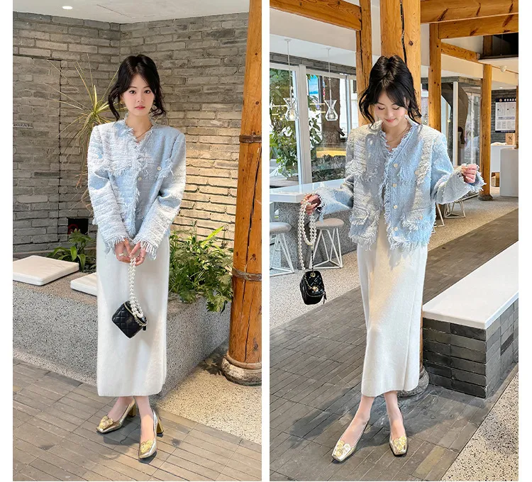 Gold and silver light luxury women's shoes, spring and autumn style, niche design, square toe, chunky heel, French style single shoes for women.