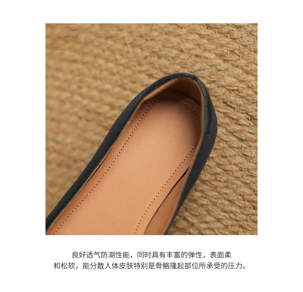 Spring/Summer Wedge Heel Square Toe Low-Cut Sheepskin Fashionable Classic Women's Shoes in Black and Brown