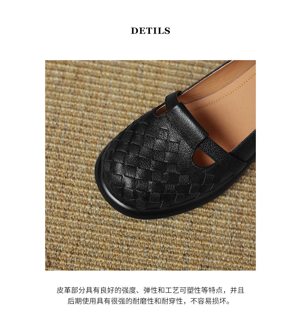 Spring/Summer Round Toe Chunky Heel High-Heeled Single Shoes, Lambskin Fashion Classic Women's Shoes, Black, Apricot