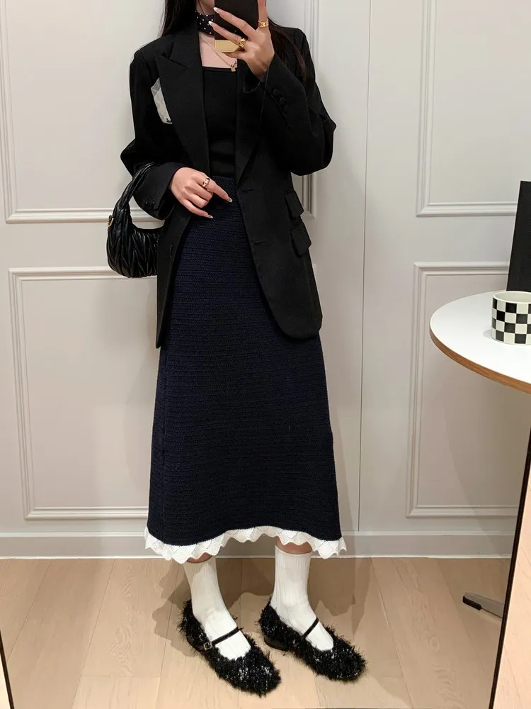 Spring/Summer Square Toe Flat Shoes with Hook and Loop Design, Comfortable and Trendy Women's Shoes, Black and Gray