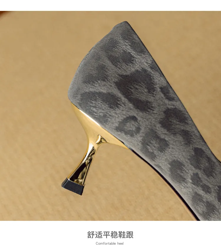 Spring/Summer Single Shoes, Square Toe, Shallow Mouth, Bow, Fairy Style, Metallic Iron Toe Women's Shoes