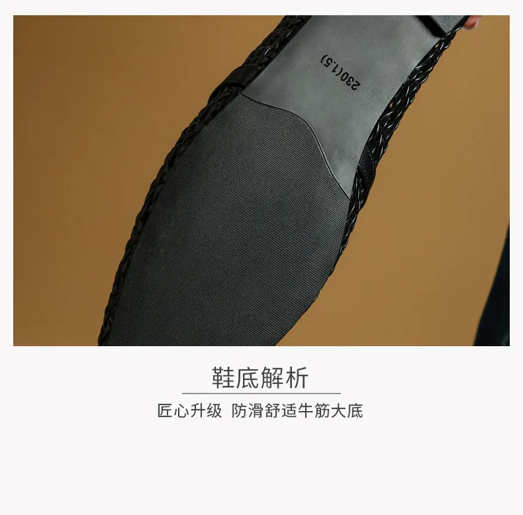 Spring/Summer Square Toe Hollow-Out Flat Heel Cowhide Comfortable Women's Shoes 33-5g