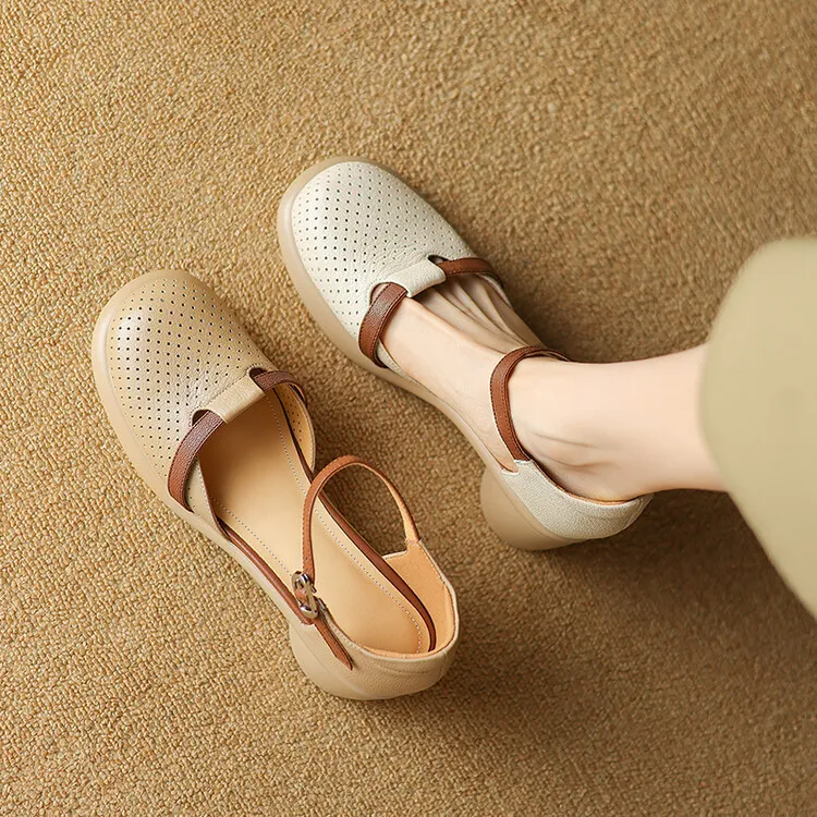 Spring/Summer Sandals, Chunky Heel, High Heel, Platform, Round Toe, Color Block Fashion Shoes, Women's Size 33-18b
