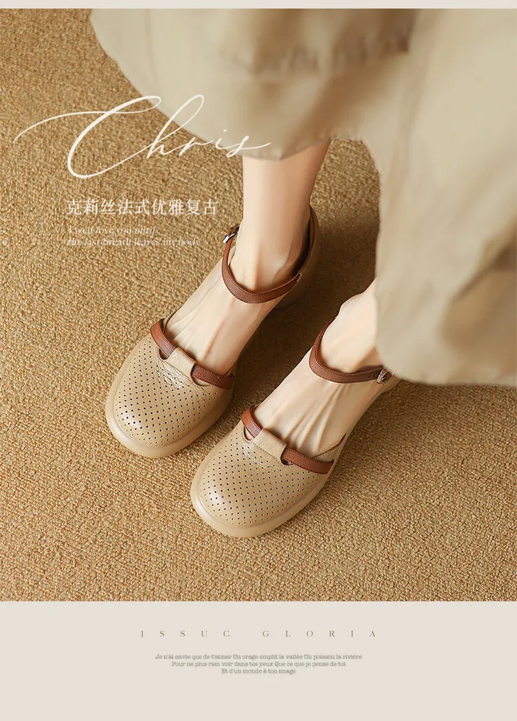 Spring/Summer Sandals, Chunky Heel, High Heel, Platform, Round Toe, Color Block Fashion Shoes, Women's Size 33-18b