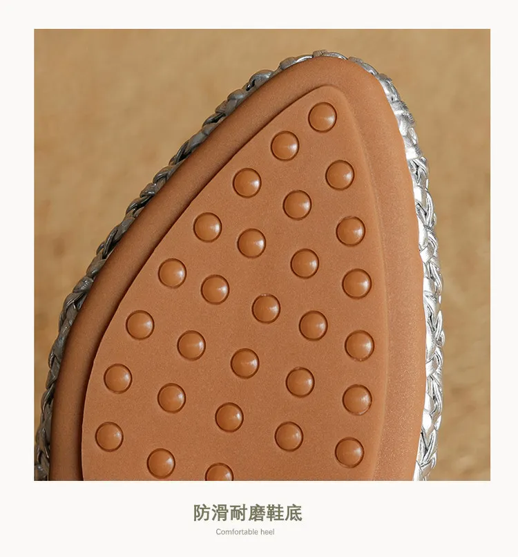 Spring/Summer Round Toe Closed-Toe Slippers Chunky Heel High Heel Openwork Fashion Women's Shoes 33-18f