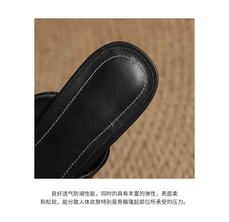 Spring/Summer Low-Heeled Flat Square-Toe Sheepskin Fashion Women's Shoes 04-05y