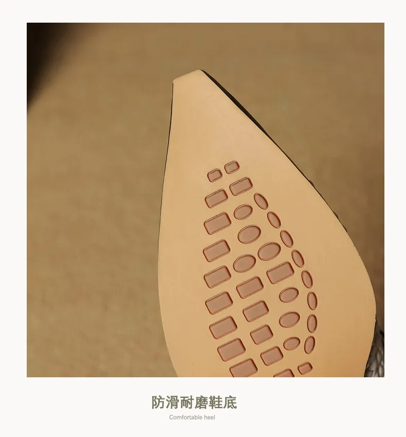 Spring/Summer Openwork Sandals with Rivets, Pointed Toe, Chunky Heel, Comfortable Women's Shoes