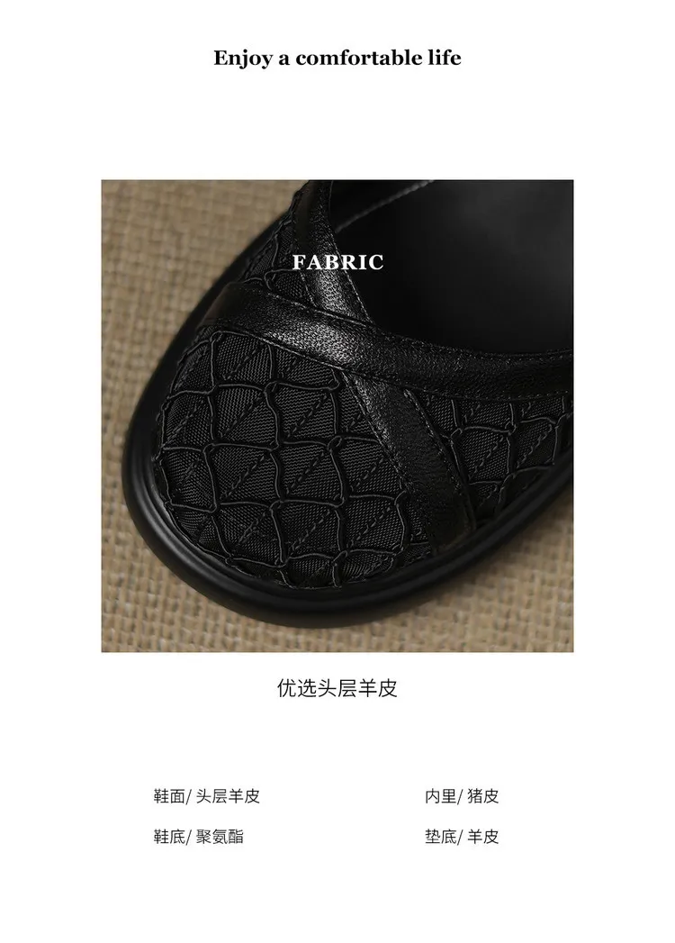 Spring/Summer Platform Chunky Heel High-Heel Buckled Sandals Sheepskin Fashion Women's Shoes 5-13d