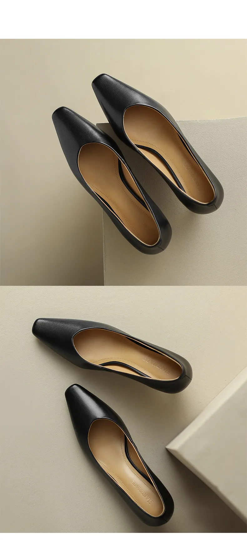 Spring and Autumn Square Toe Slip-on Sheepskin Stiletto High Heels Fashion Women's Shoes