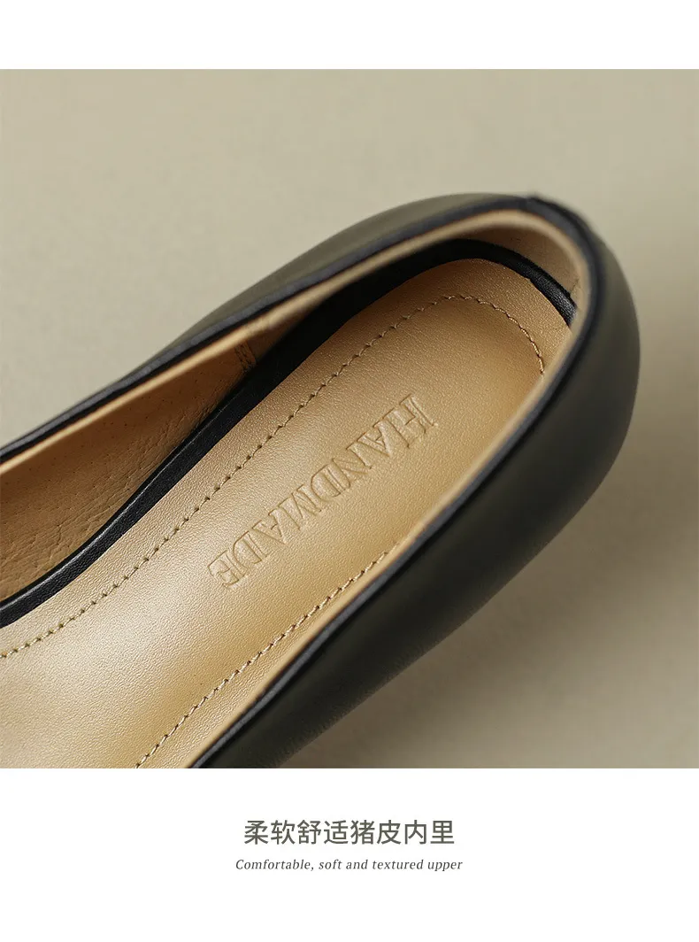 Spring and Autumn Square Toe Slip-on Sheepskin Stiletto High Heels Fashion Women's Shoes