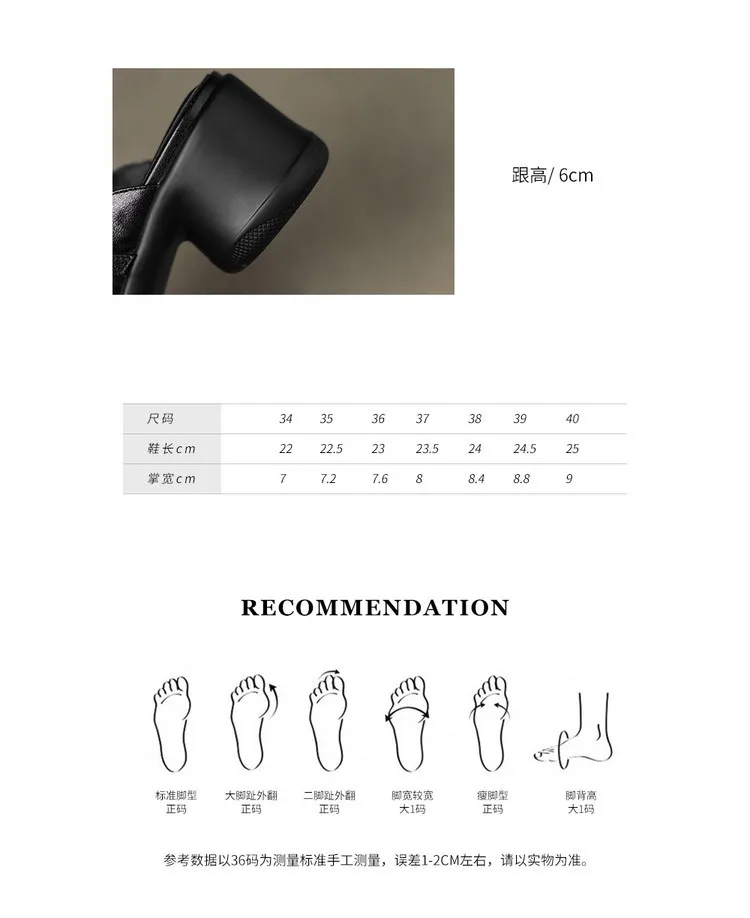 Spring/Summer Slippers, Round Toe, Thick Sole, Chunky Heel, High Heel, Sheepskin and Mesh Panel Women's Shoes, 5-13a