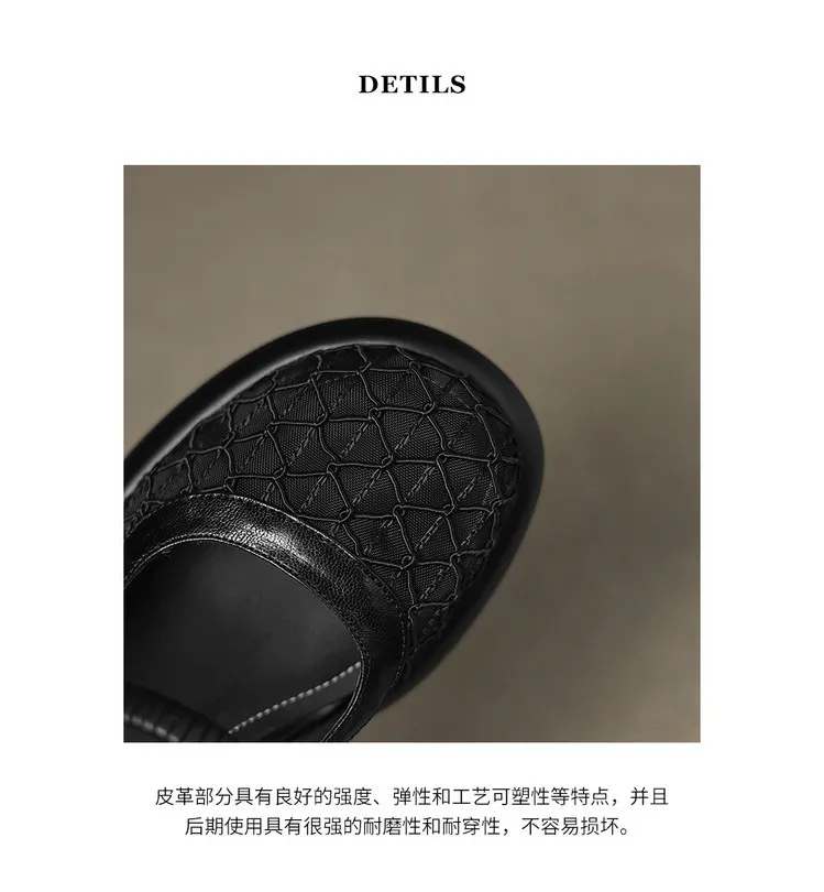 Spring/Summer Slippers, Round Toe, Thick Sole, Chunky Heel, High Heel, Sheepskin and Mesh Panel Women's Shoes, 5-13a