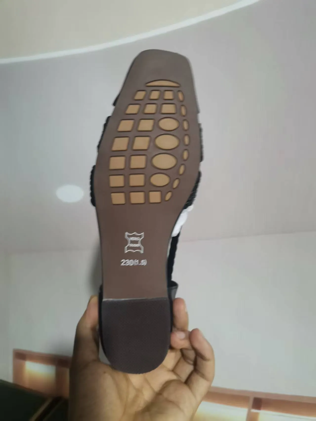 Spring/Summer Square Toe 3cm Wedge Sandals, Woven Leather, Black Fashion Shoes, Chunky Heel, Women's Shoes, Sizes 5-13L