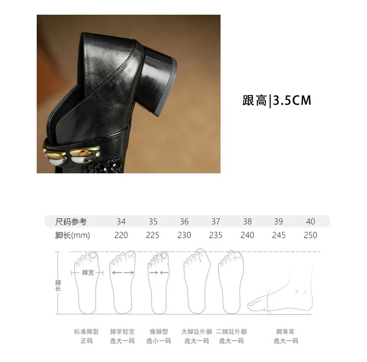 Video account recommends spring/summer square-toe single shoes with chunky heels, low heels, slip-on style, studded, fashion women's shoes, 5-26f.