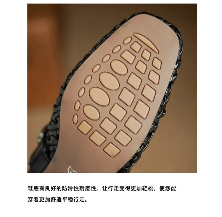 Video account recommends spring/summer square-toe single shoes with chunky heels, low heels, slip-on style, studded, fashion women's shoes, 5-26f.