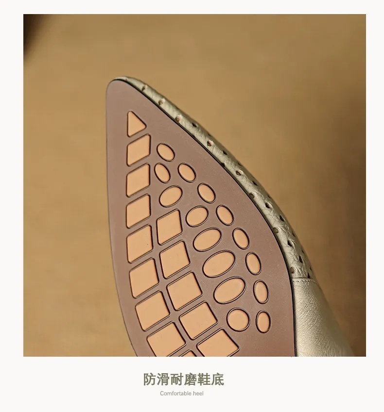 Spring/Summer Sandals, Stiletto Heels, High Heels, Pointed Toes, Openwork Fashion Shoes