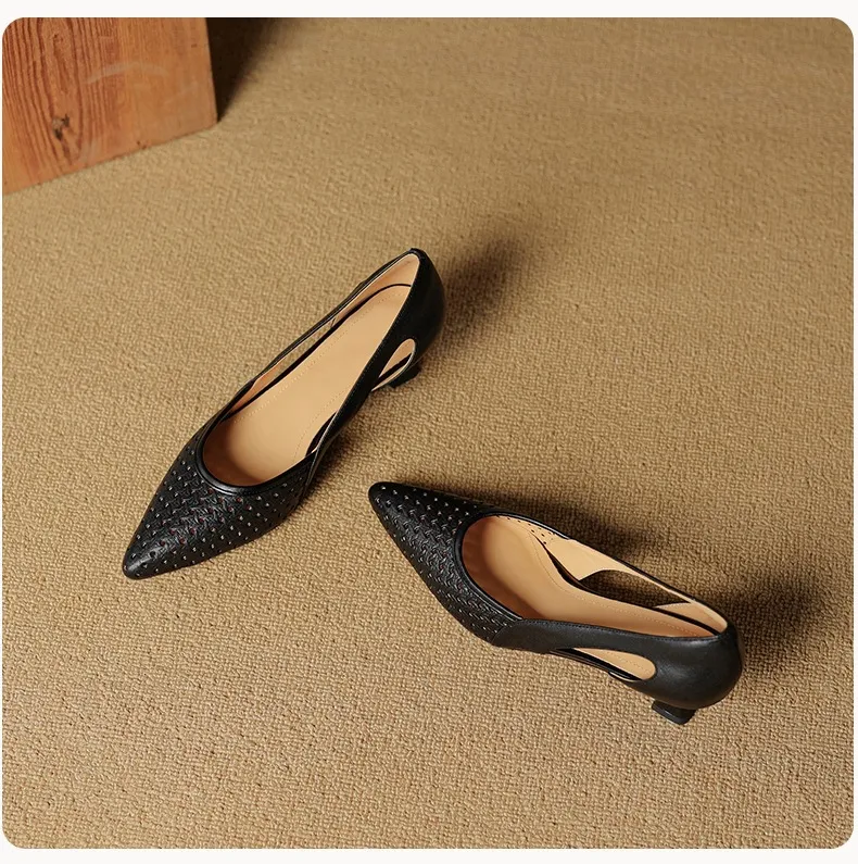 Spring/Summer Sandals, Stiletto Heels, High Heels, Pointed Toes, Openwork Fashion Shoes