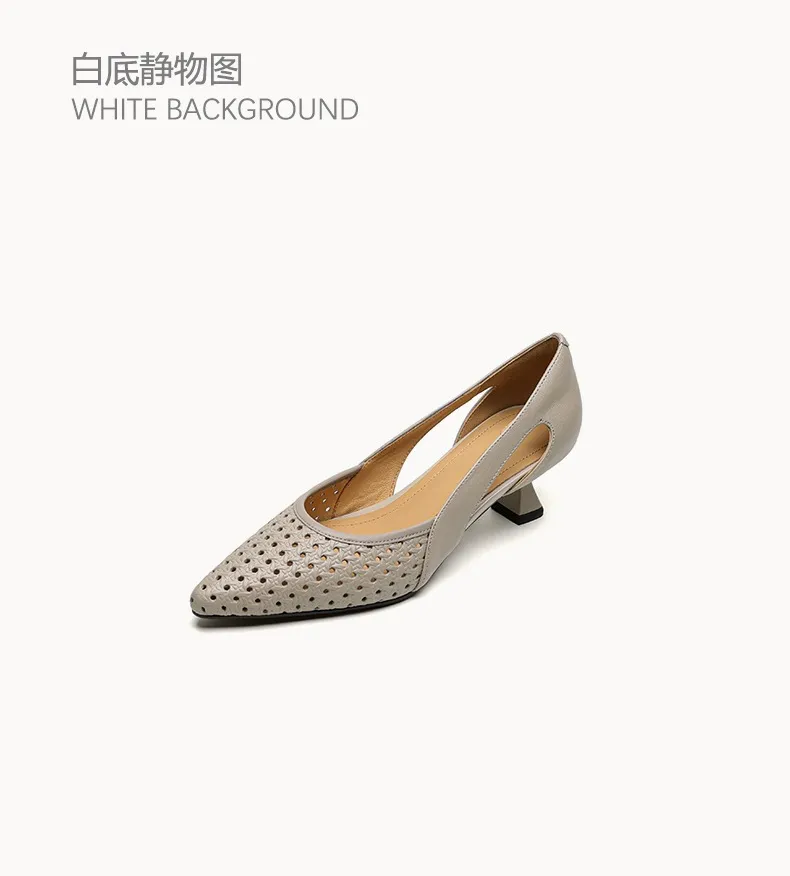 Spring/Summer Sandals, Stiletto Heels, High Heels, Pointed Toes, Openwork Fashion Shoes