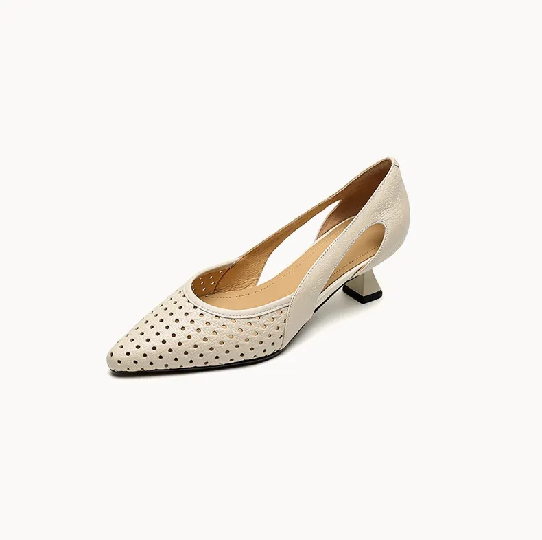 Spring/Summer Sandals, Stiletto Heels, High Heels, Pointed Toes, Openwork Fashion Shoes