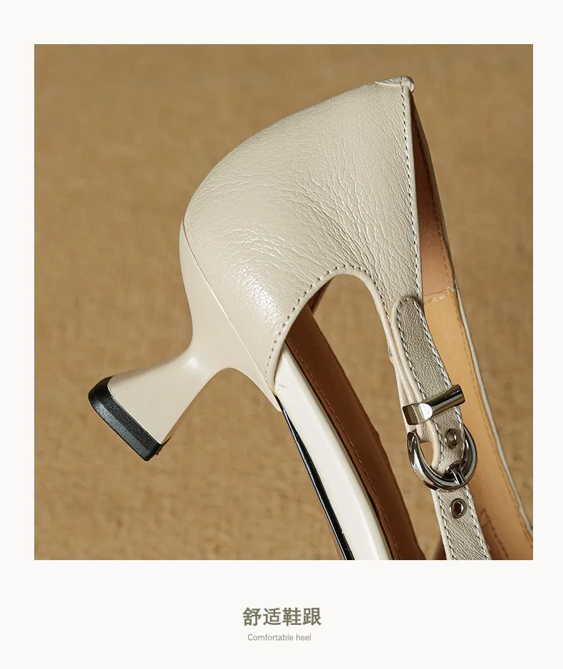 Spring/Summer Pointed-Toe Sandals, Sheepskin Hollow-Out Fashion Women's Shoes