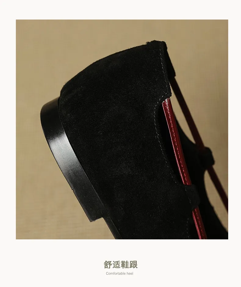 Autumn round-toe flat shoes with bow, sheepskin, low-cut women's shoes