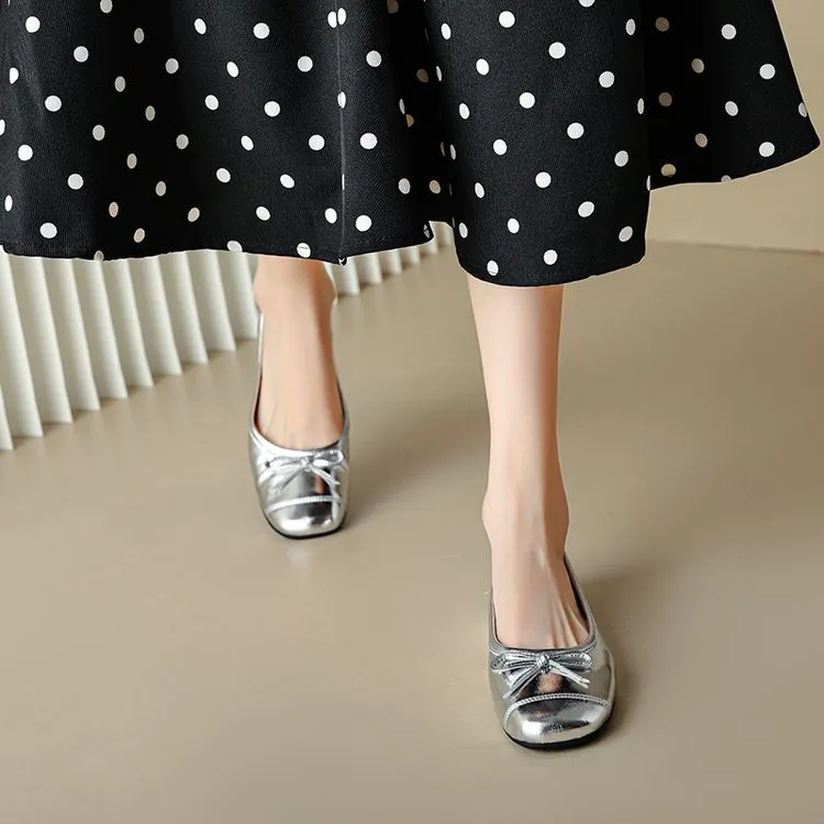 Autumn round-toe flat shoes, comfortable and soft sheepskin women's shoes, 6-23k super soft, 4 colors, little red shoes