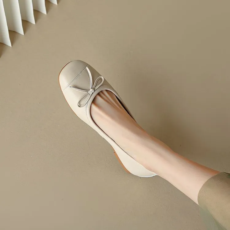 Autumn round-toe flat shoes, comfortable and soft sheepskin women's shoes, 6-23k super soft, 4 colors, little red shoes