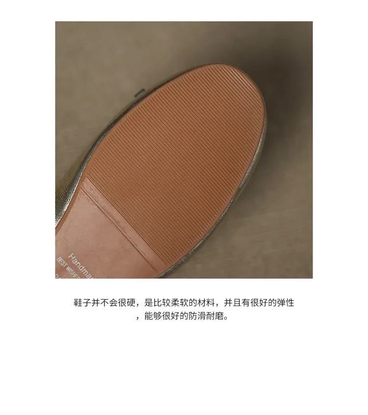 Spring/Summer Round Toe Flat Shoes with Bow - Comfortable and Soft Women's Shoes 6-23j
