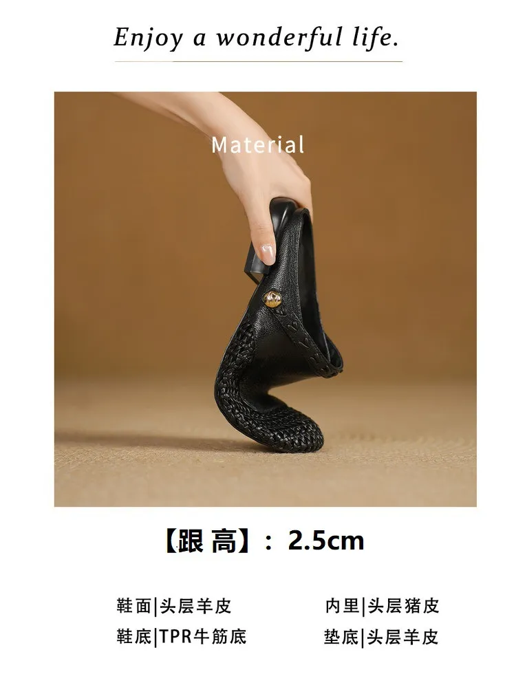 Mainly recommending summer two-way retro woven hollow camellia closed-toe sandals with straps, suitable for both summer and outdoor use.