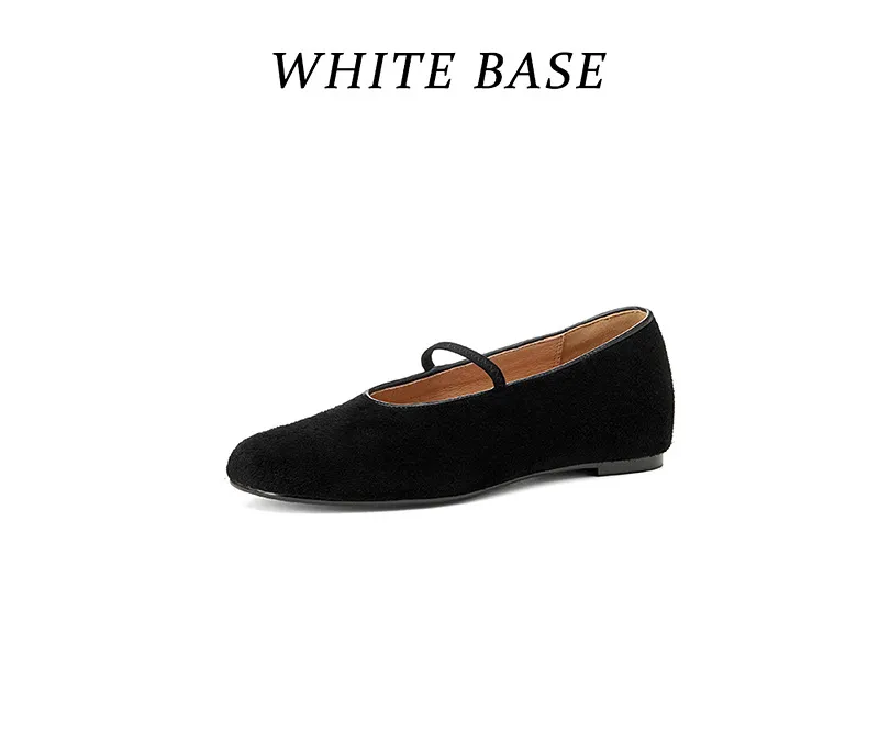 Autumn/Winter Round Toe Flat Leather Solid Color Fashion Women's Shoes